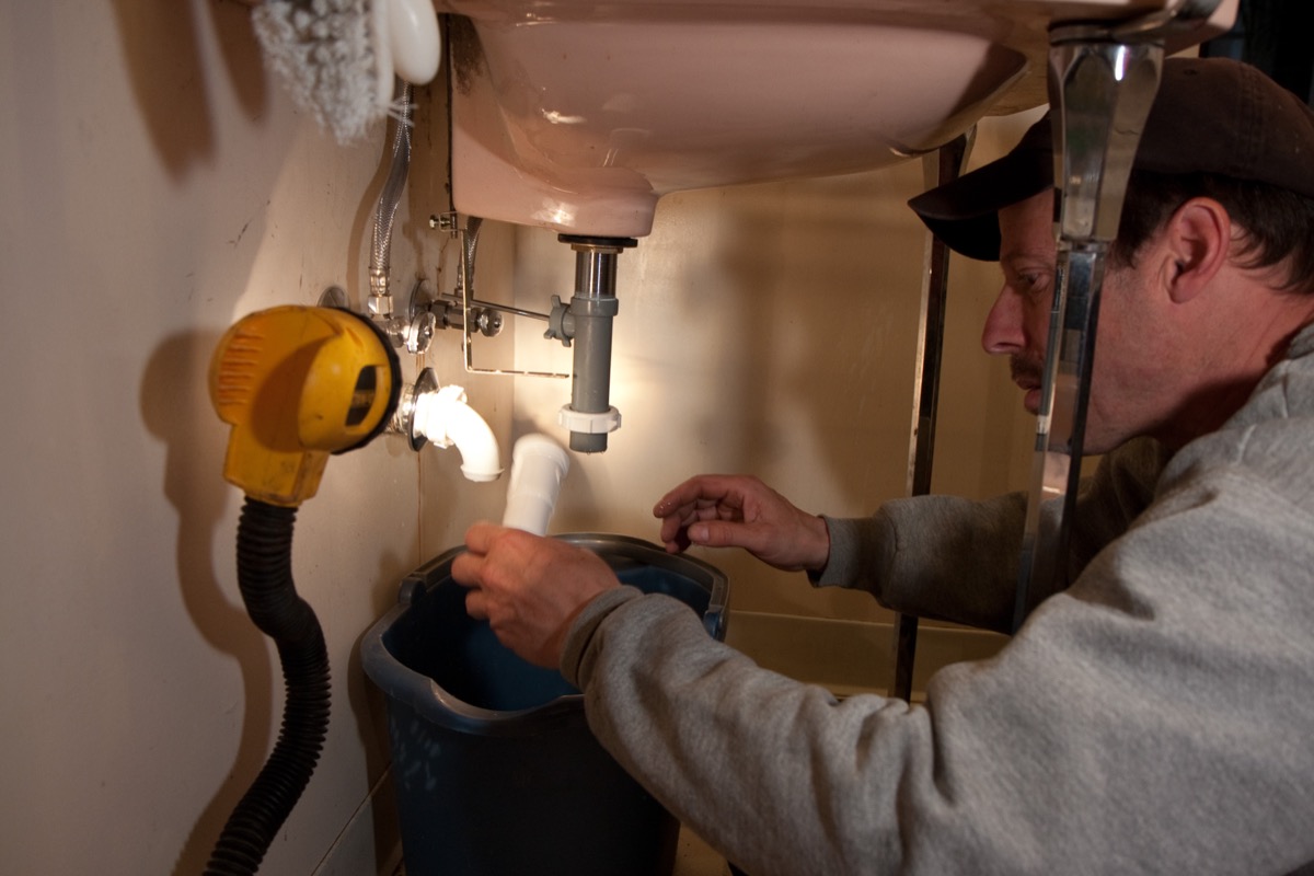 Providence Plumbing technician at work